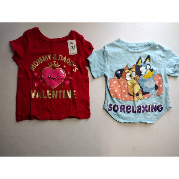 Girls short sleeve shirts lot size 2t - Picture 5 of 6